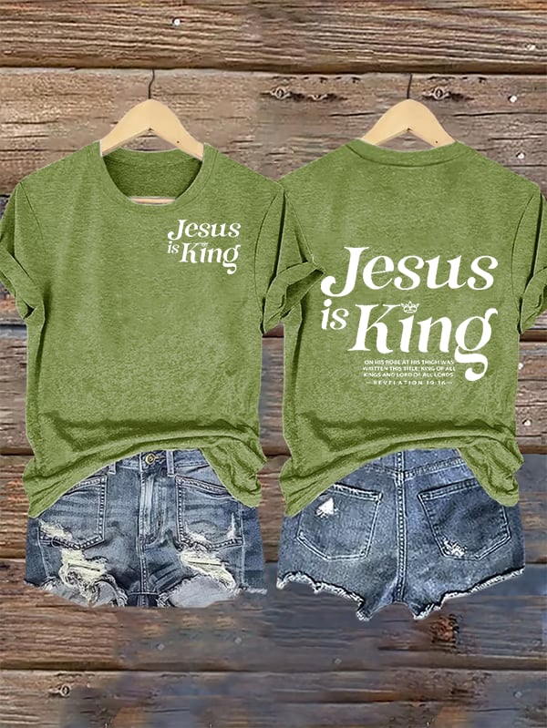 Women's Jesus Is King Christian T-Shirt