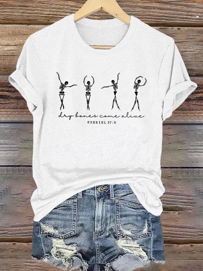 Women's Fun Skull Faith T-shirt