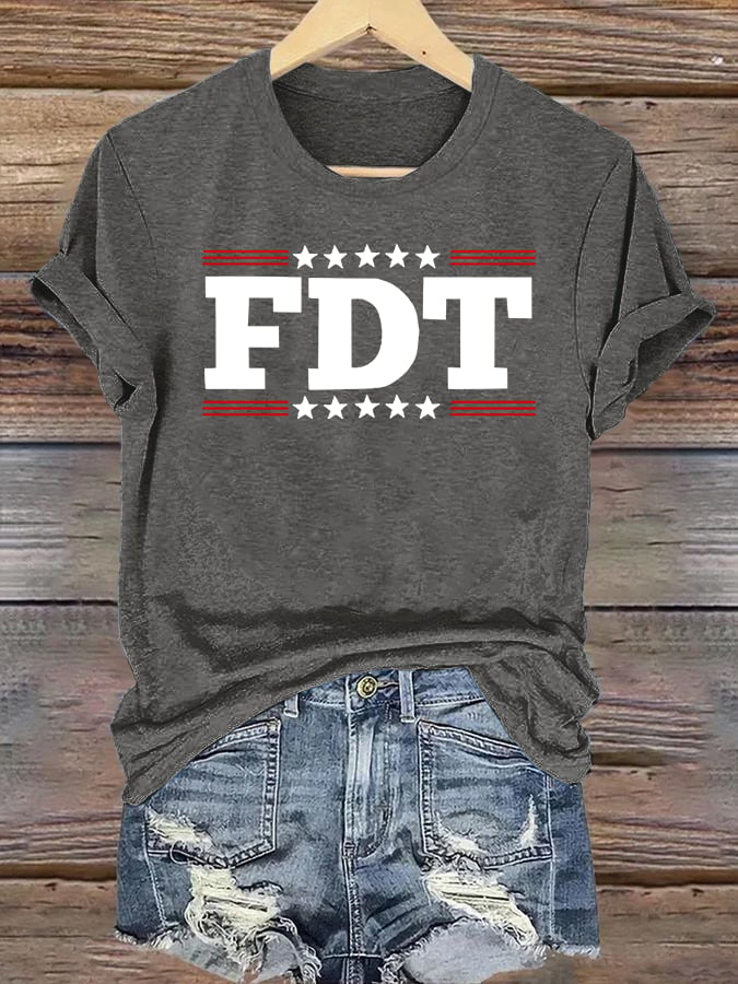 🔥Buy 3 Get 15% Off🔥Women's FDT Print T-Shirt