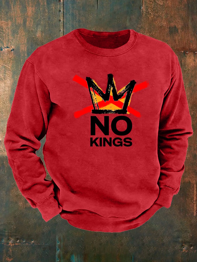 🔥Buy 3 Get 15% Off🔥Men's America has No Kings Printed Casual Sweatshirt