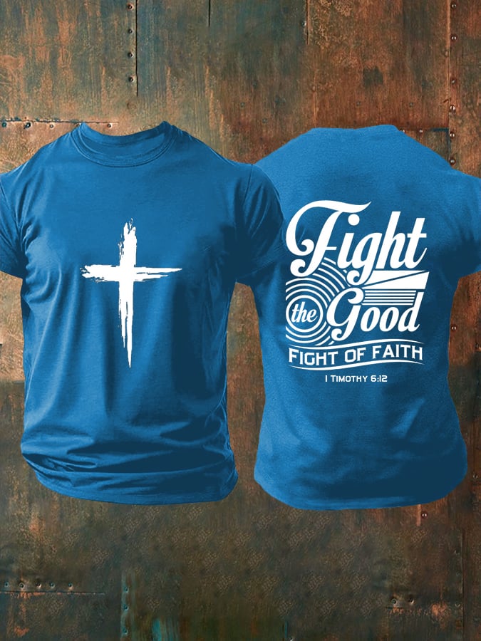 🔥Buy 3 Get 15% Off🔥Men's Faith Printed Casual T-Shirt