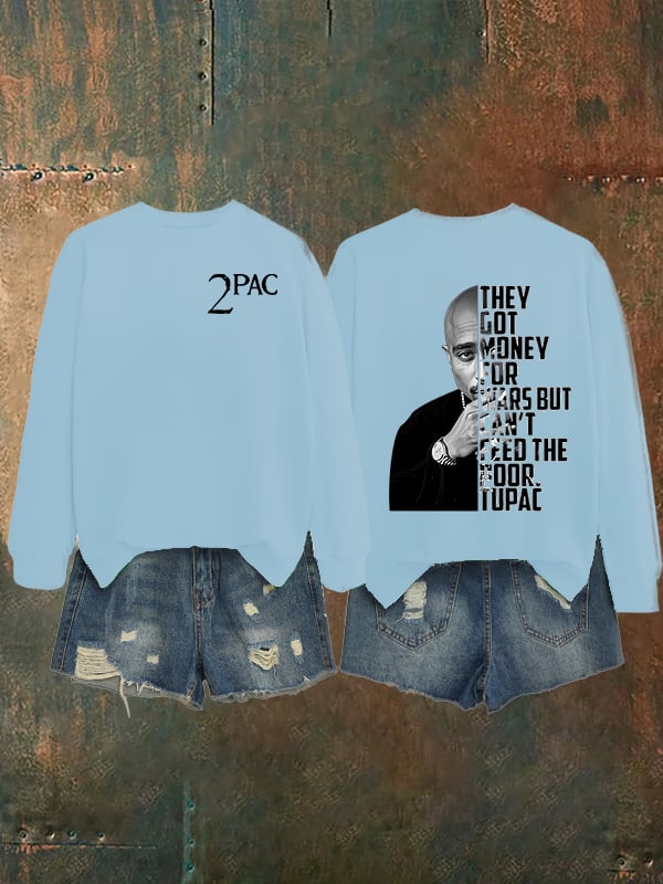 🔥Buy 3 Get 15% Off🔥Women's 2Pac Rapper Print Sweatshirt