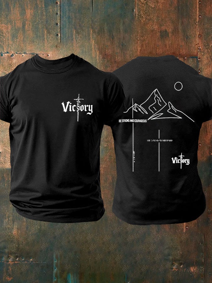 Men's Faith Print Casual T-Shirt