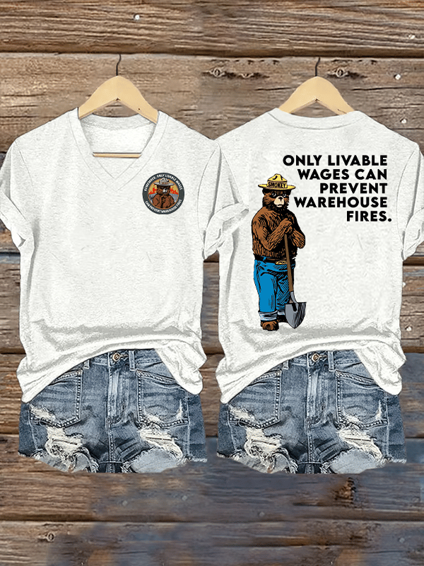 Women's Retro Resist Save The Forest Service Print T-Shirt