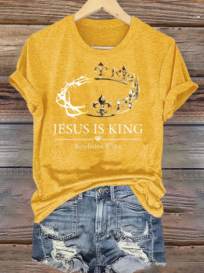 Women's Jesus Is King Christian T-Shirt