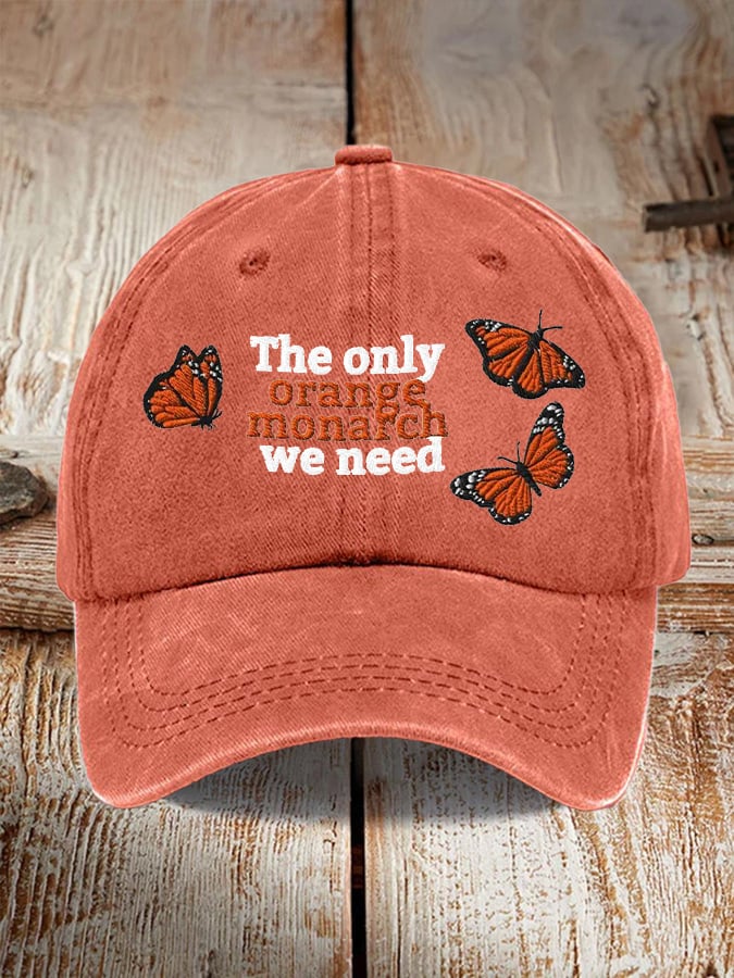 🔥Buy 3 Get 15% Off🔥Unisex Monarch Butterfly Washed Cotton Hat