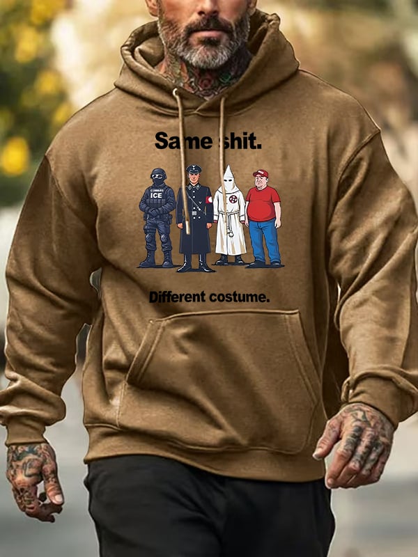 🔥Buy 3 Get 15% Off🔥Men's Same shit Different costume Print Hoodies
