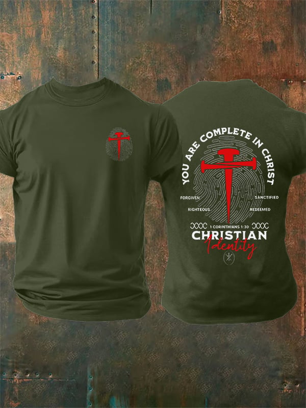 Men's You Are Complete In Christ Christian T-Shirt