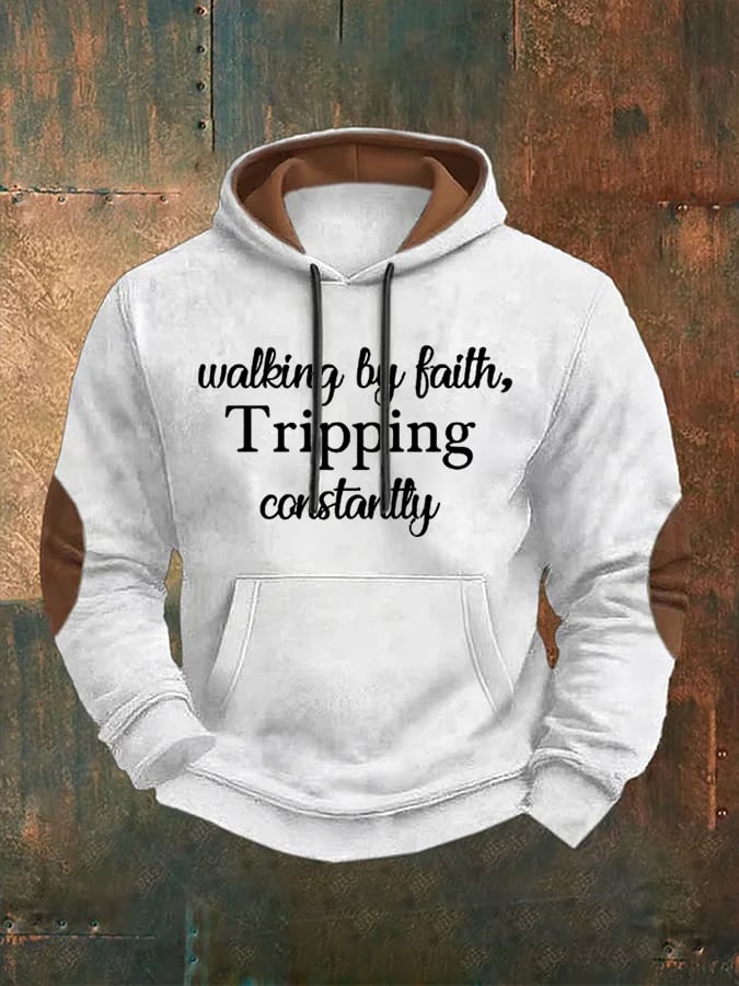 Men's Walking By Faith Tripping Constantly Sweatshirts