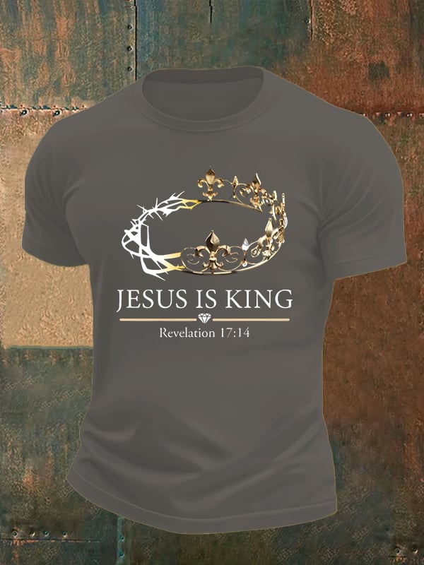 Men's Jesus Is King Christian T-Shirt