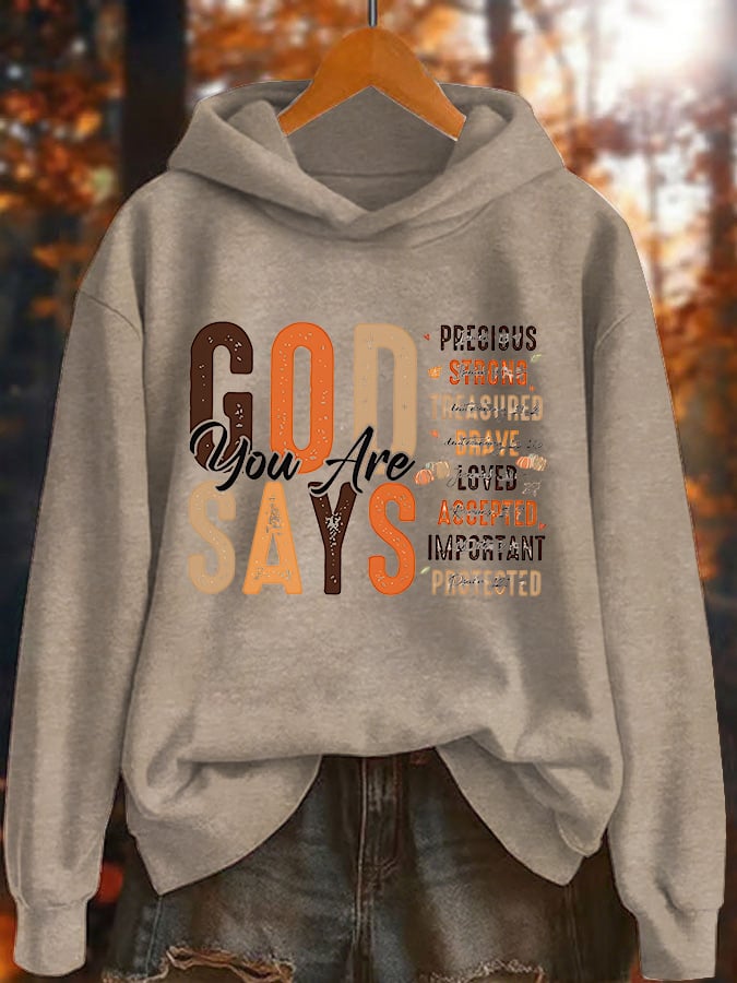 Women's Faith Print Hoodie