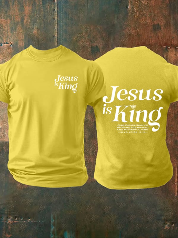 Men's Jesus Is King Christian T-Shirt
