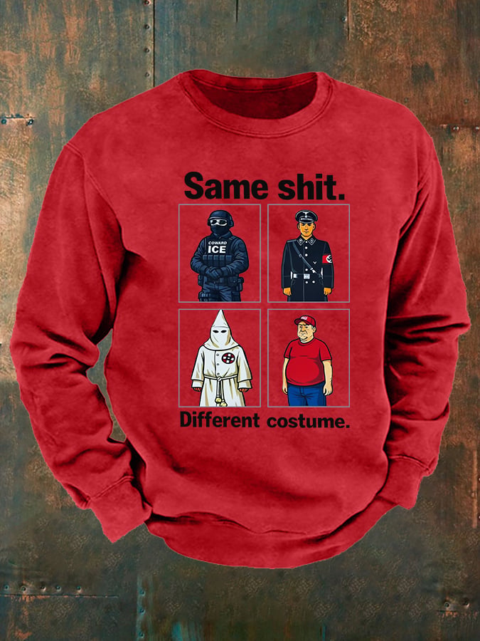 🔥Buy 3 Get 15% Off🔥Men's Same shit Different costume Print Sweatshirt