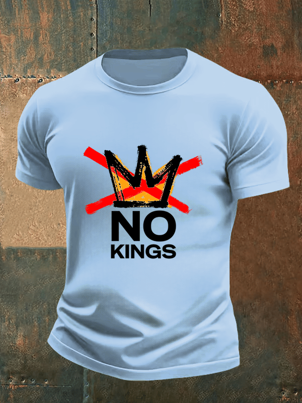 🔥Buy 3 Get 15% Off🔥Men's no kings in America print T-Shirt