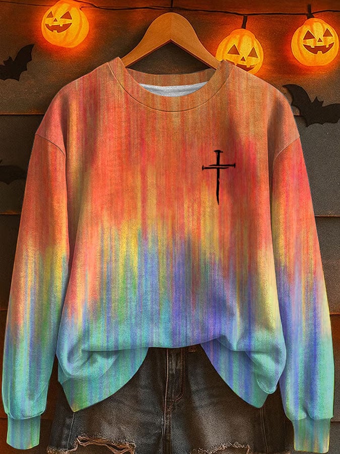 Women's Autumn Print Sweatshirt