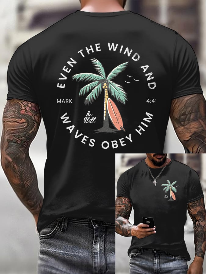 Men'S Casual Faith Short-Sleeved T-Shirt