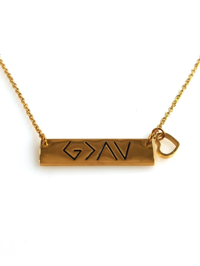 Women's God Is Greater Than The Highs And Lows Necklace