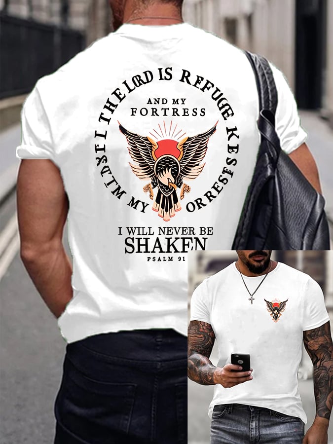 🔥Buy 3 Get 15% Off🔥Men's Psalm 91 Printed Casual T-Shirt