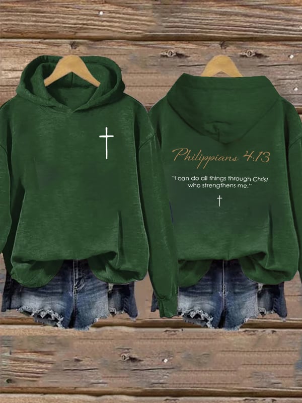 Women's Philippians 4:13- Golden Rule Collection Hoodie