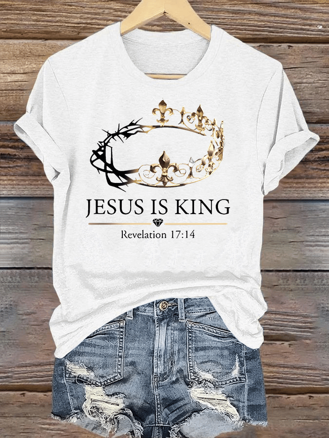 Women's Jesus Is King Christian T-Shirt