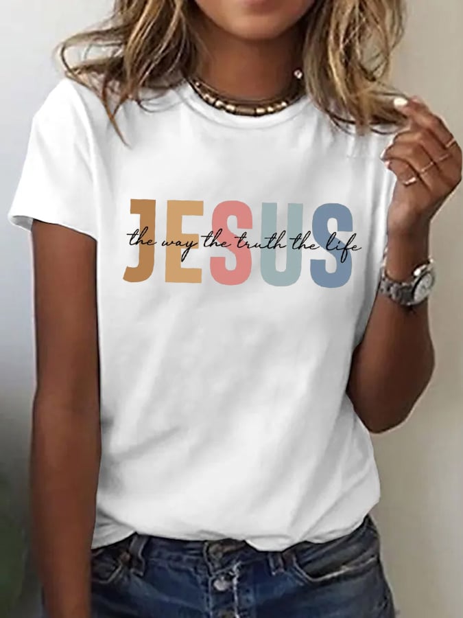 Women's Casual Jesus Truth T-shirt