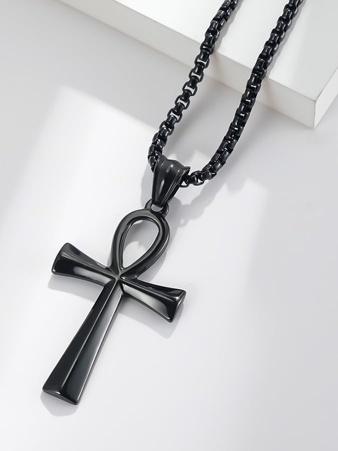 Women's Faith Cross Pendant Lucky Heart Necklace