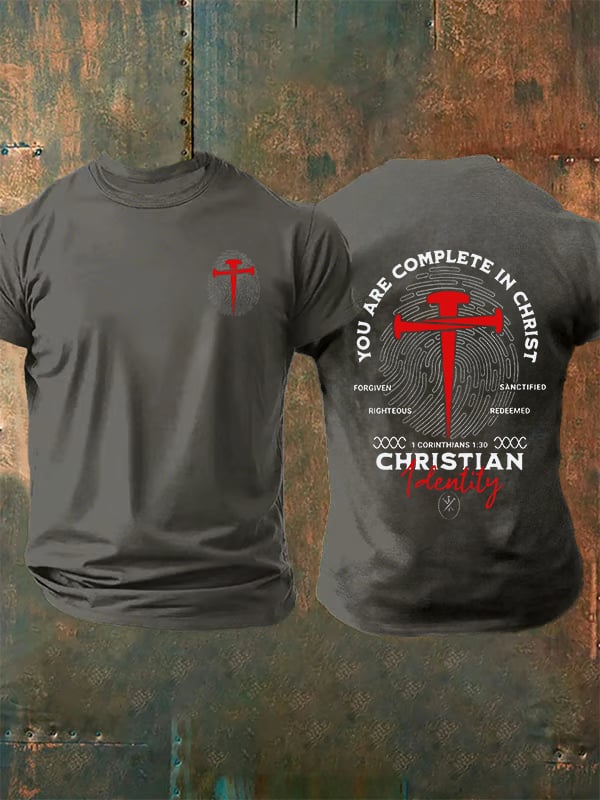 Men's You Are Complete In Christ Christian T-Shirt