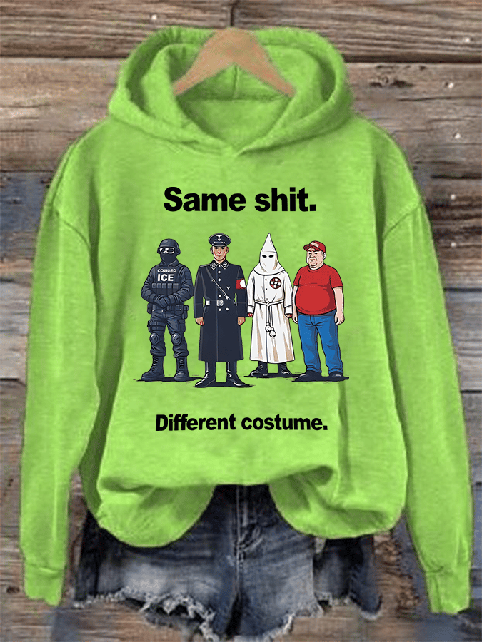 🔥Buy 3 Get 15% Off🔥Women's Same shit Different costume Print Hoodie