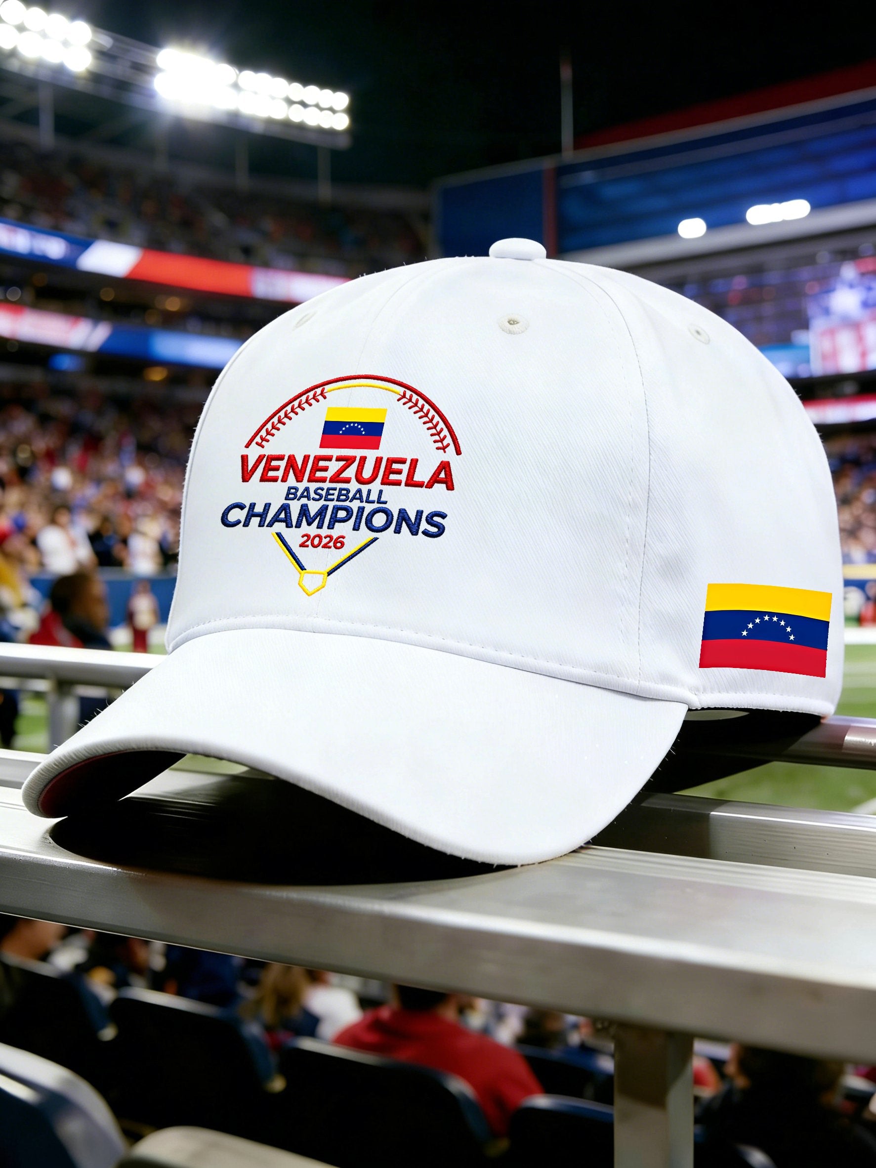 Retro Venezuela Baseball Champion Print Baseball Cap