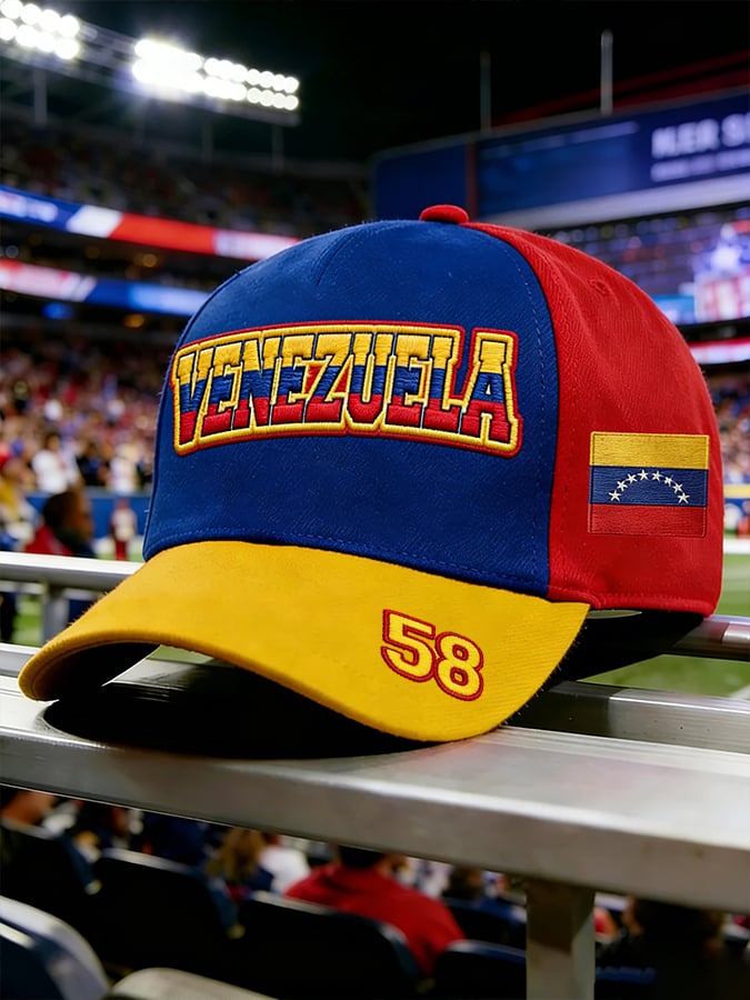 Unisex Venezuela Champion Baseball Print Hat