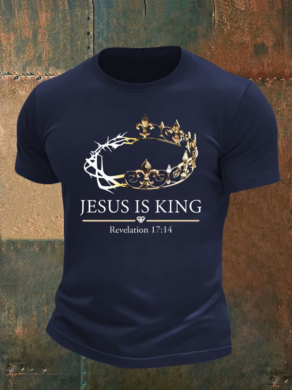 Men's Jesus Is King Christian T-Shirt