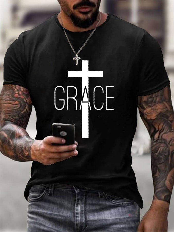 Men's Casual Printed Short-Sleeve T-Shirt