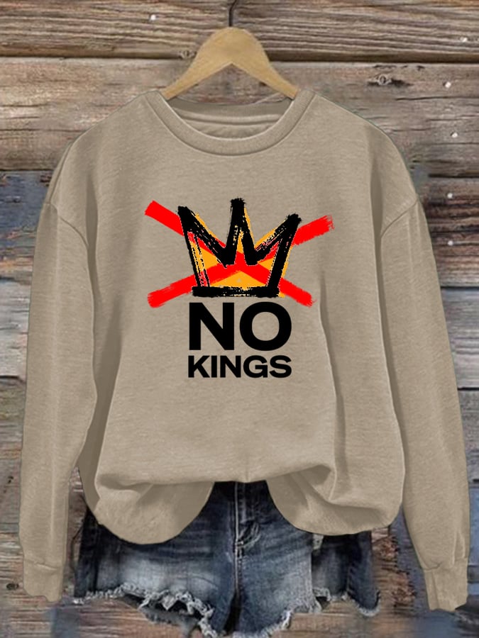 🔥Buy 3 Get 15% Off🔥Women's America has No Kings Printed Casual Sweatshirt