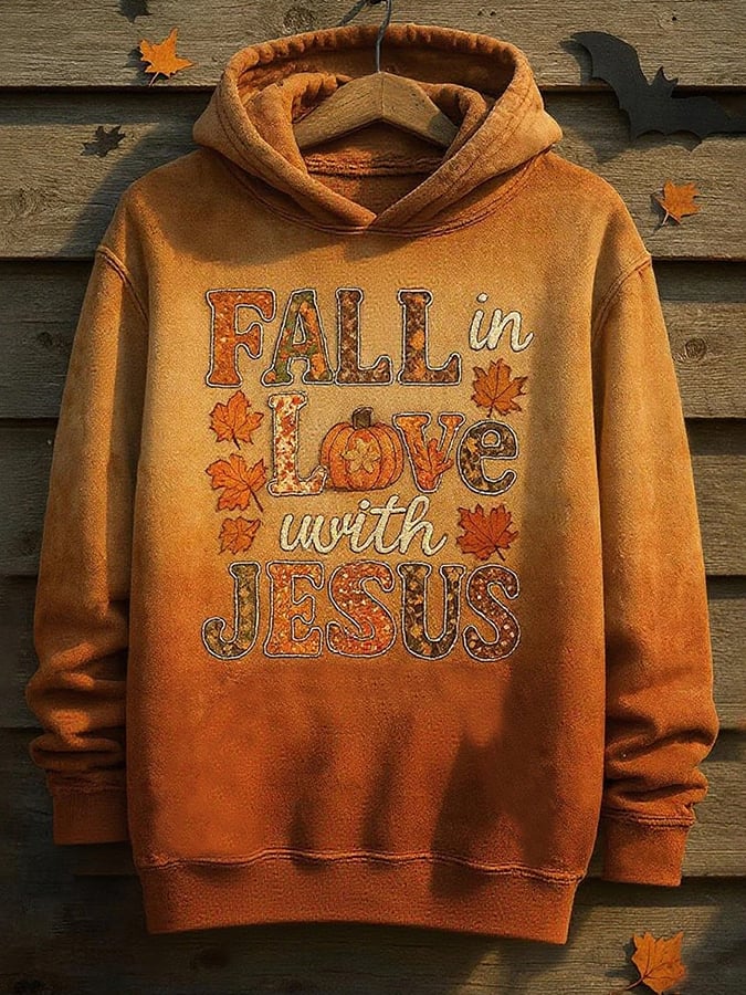 Women'S Casual Autumn Faith Warm Hoodie