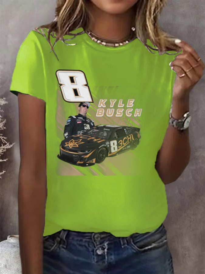 Women's Racing Print T-Shirt