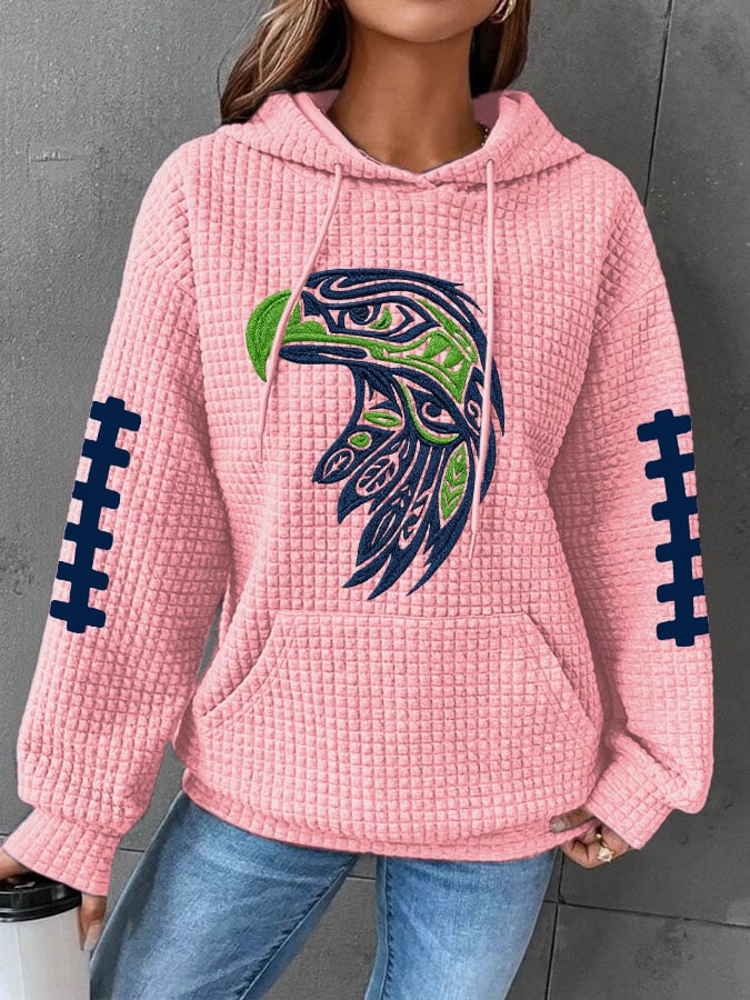 Women's Football Print Hoodie