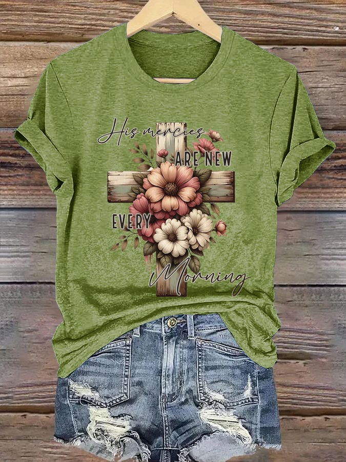 Women's His Mercies Are New Every Morning Print Shirt