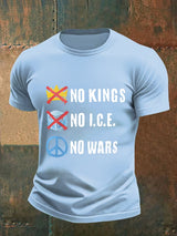🔥Buy 3 Get 15% Off🔥Men's  No Kings Print T-Shirt