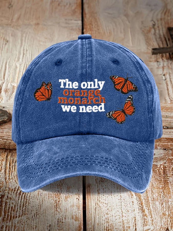 🔥Buy 3 Get 15% Off🔥Unisex Monarch Butterfly Washed Cotton Hat