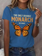🔥Buy 3 Get 15% Off🔥Retro The Only Orange Monarch We Want Print T-Shirt
