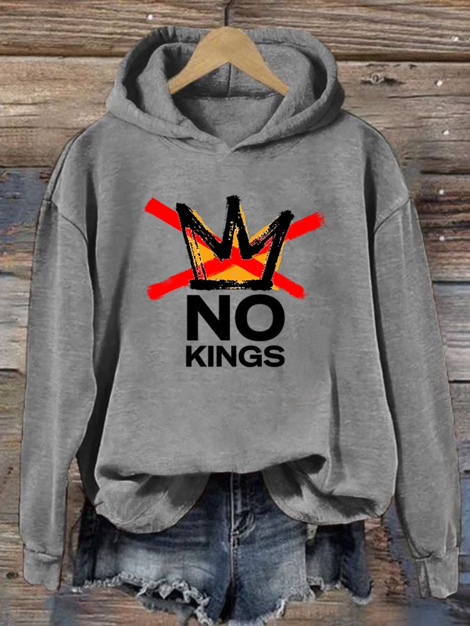 🔥Buy 3 Get 15% Off🔥Women's  America has No Kings Printed Casual Hoodies