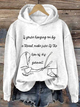 Women's Faith Hem of His Garment Print Hoodie