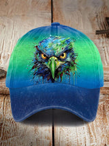 Navy Football Print Baseball Cap