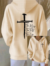 Women's The Way The Truth The Life Print Casual Hoodie