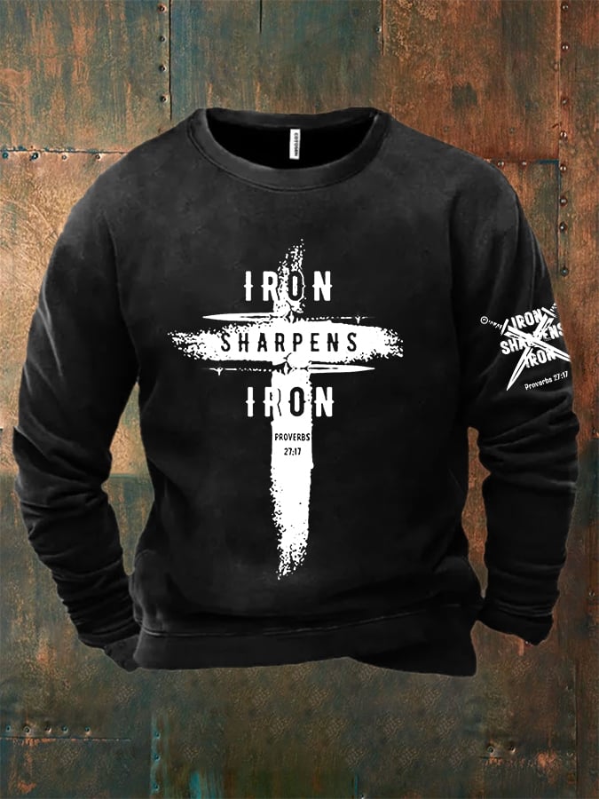 🔥Buy 3 Get 15% Off🔥Men's Iron Sharpens Iron Faith Sweatshirts