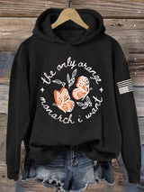 🔥Buy 3 Get 15% Off🔥Retro The Only Orange Monarch I Want Monarch Butterflies Print Hoodie
