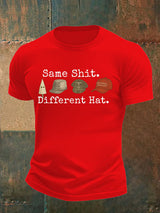 🔥Buy 3 Get 15% Off🔥Men's  Same shit Different costume Print T-Shirt