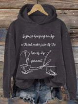 Women's Faith Hem of His Garment Print Hoodie