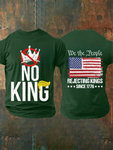 🔥Buy 3 Get 15% Off🔥Men's  No Kings Print T-Shirt