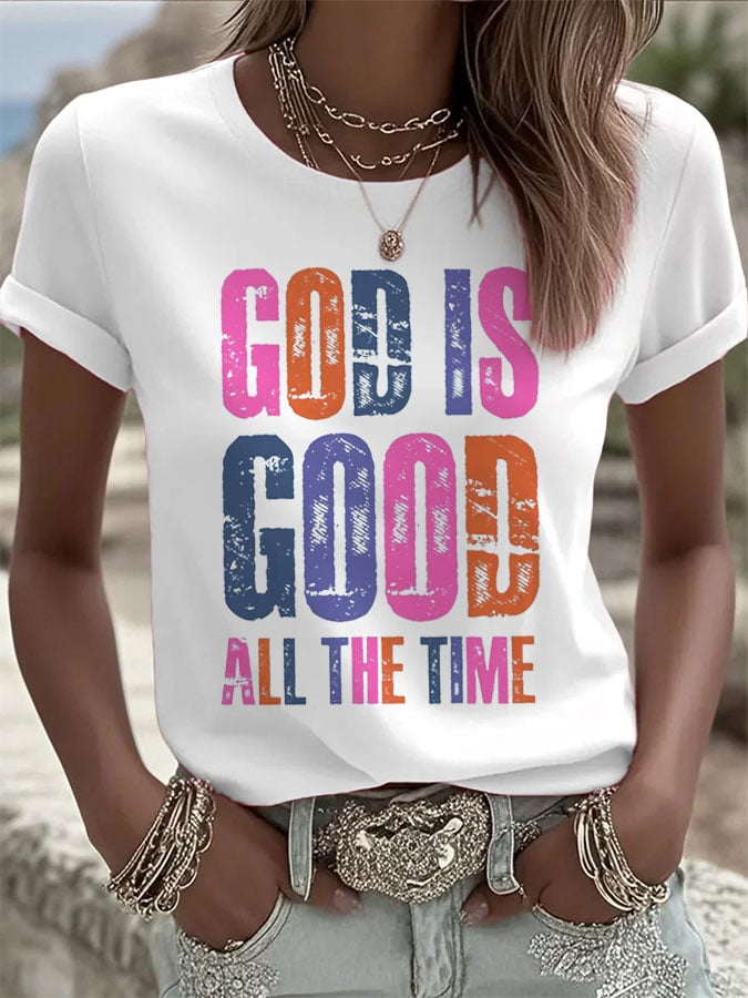 Women's Faith Printed Casual T-Shirt